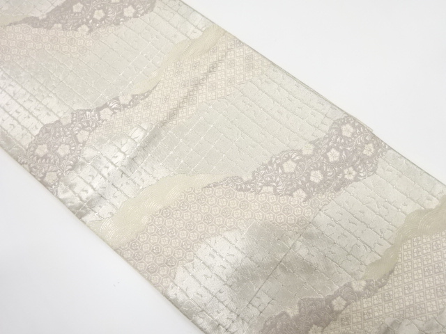 JAPANESE FUKURO OBI / WOVEN MICHINAGADORI / BY HATTORI ORIMONO